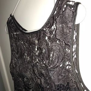 Adrianna Papell lace knee length dress.